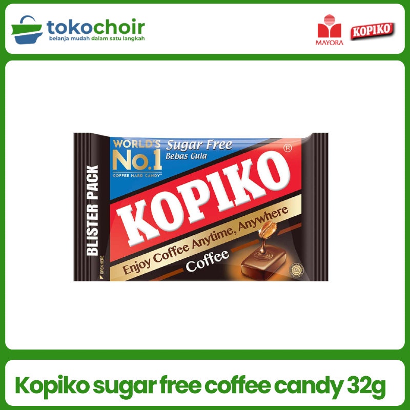 Kopiko sugar free coffee candy 32g