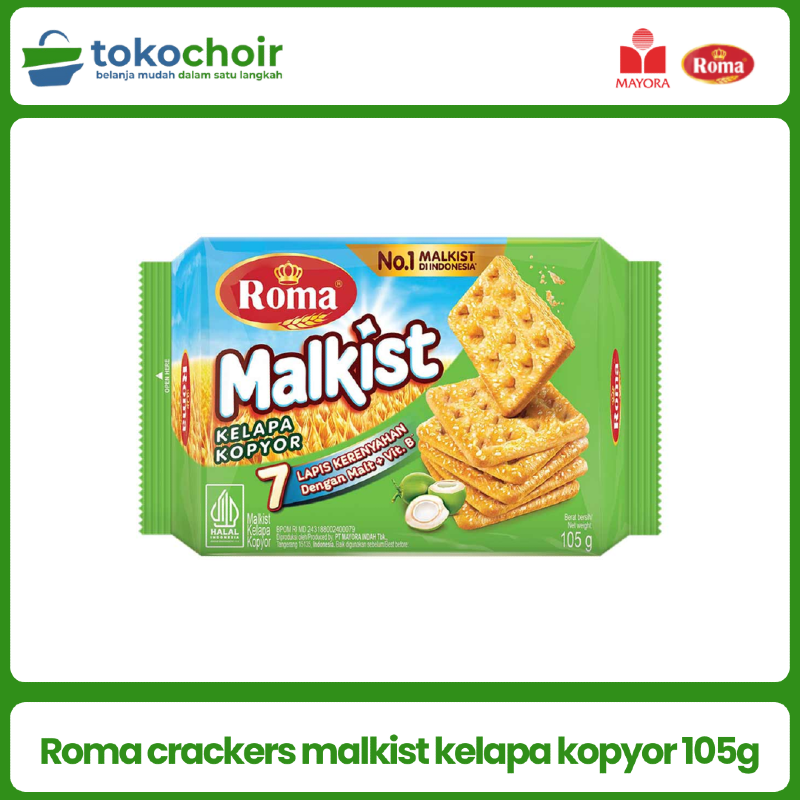 Roma crackers malkist kelapa kopyor 