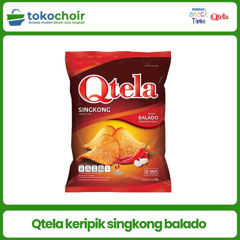 Qtela keripik singkong balado 