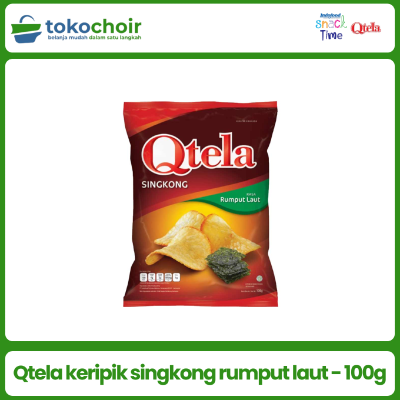 Qtela keripik singkong rumput laut - 100g