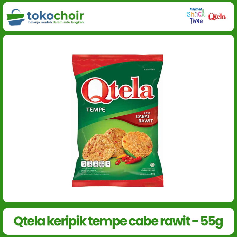 Qtela keripik tempe cabe rawit - 55g