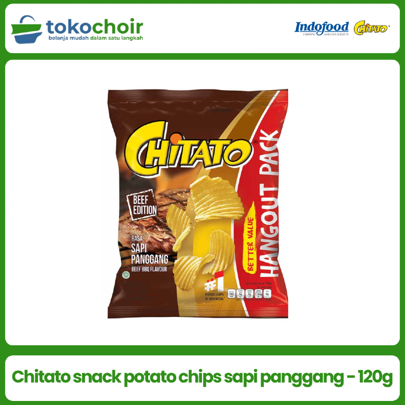 Chitato snack potato chips sapi panggang