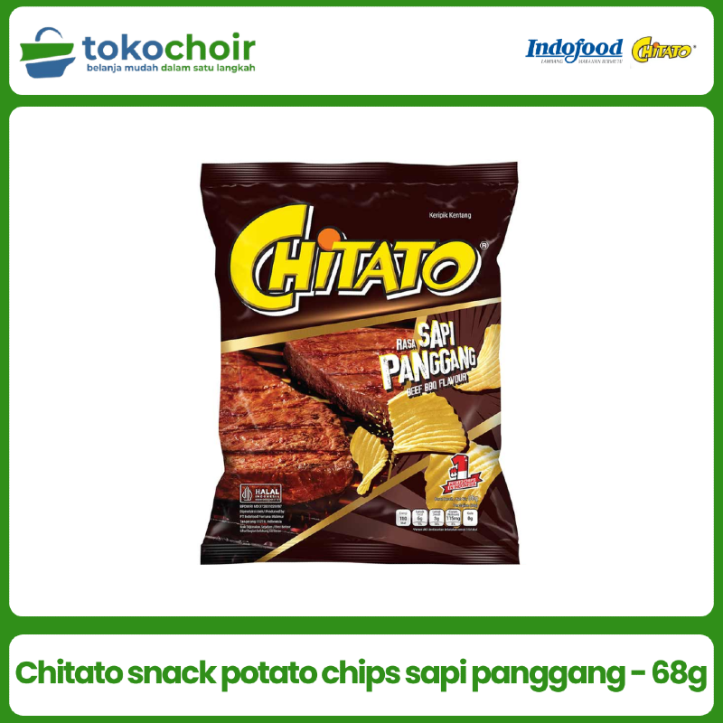 Chitato snack potato chips sapi panggang