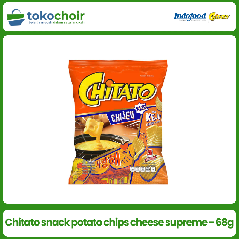 Chitato snack potato chips cheese supreme