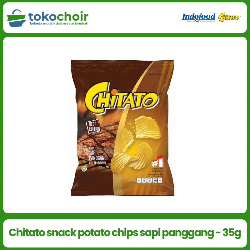 Chitato snack potato chips sapi panggang