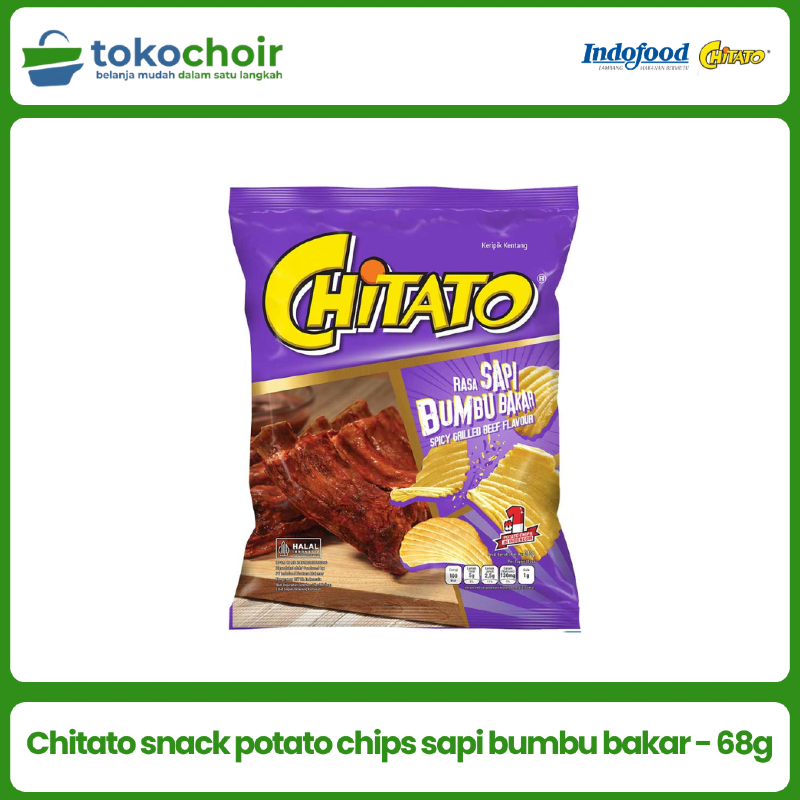 Chitato snack potato chips sapi bumbu bakar