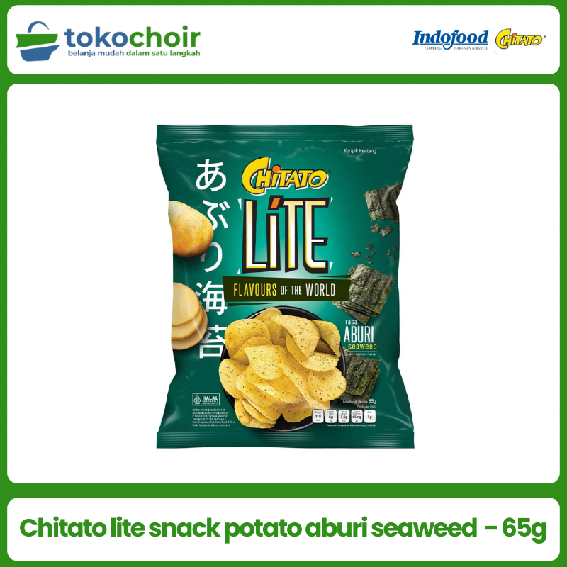 Chitato lite snack potato aburi seaweed 