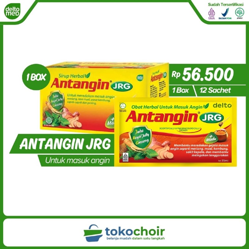 Antangin JRG + Madu (1 Box x 12 Sachet x 15ml)