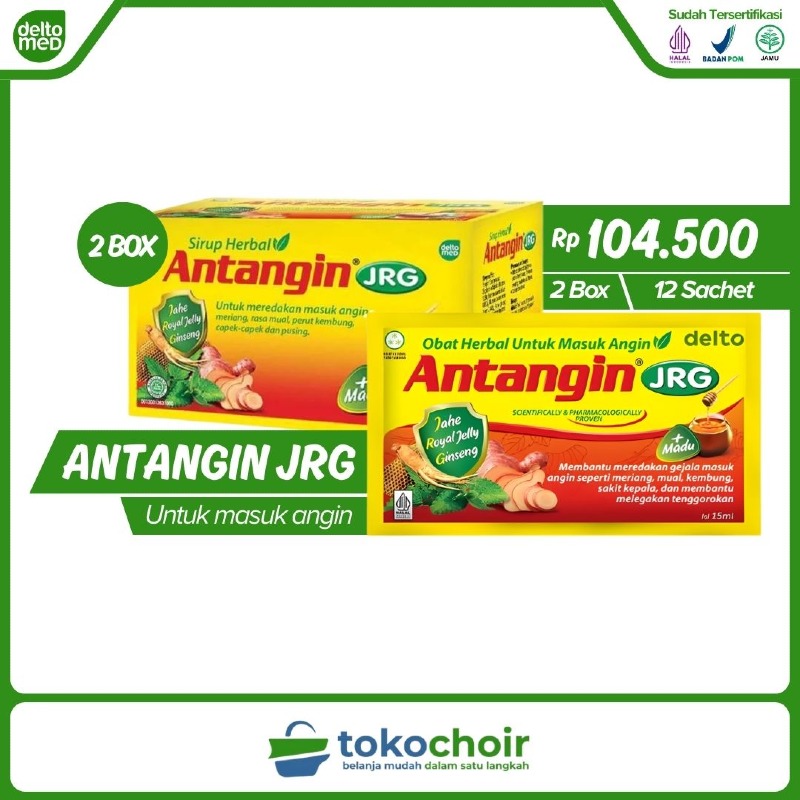 Antangin JRG + Madu (2 Box x 12 Sachet x 15ml)