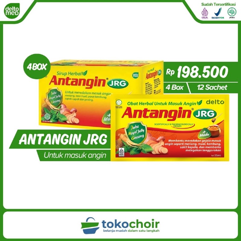 Antangin JRG + Madu (4 Box x 12 Sachet x 15ml)
