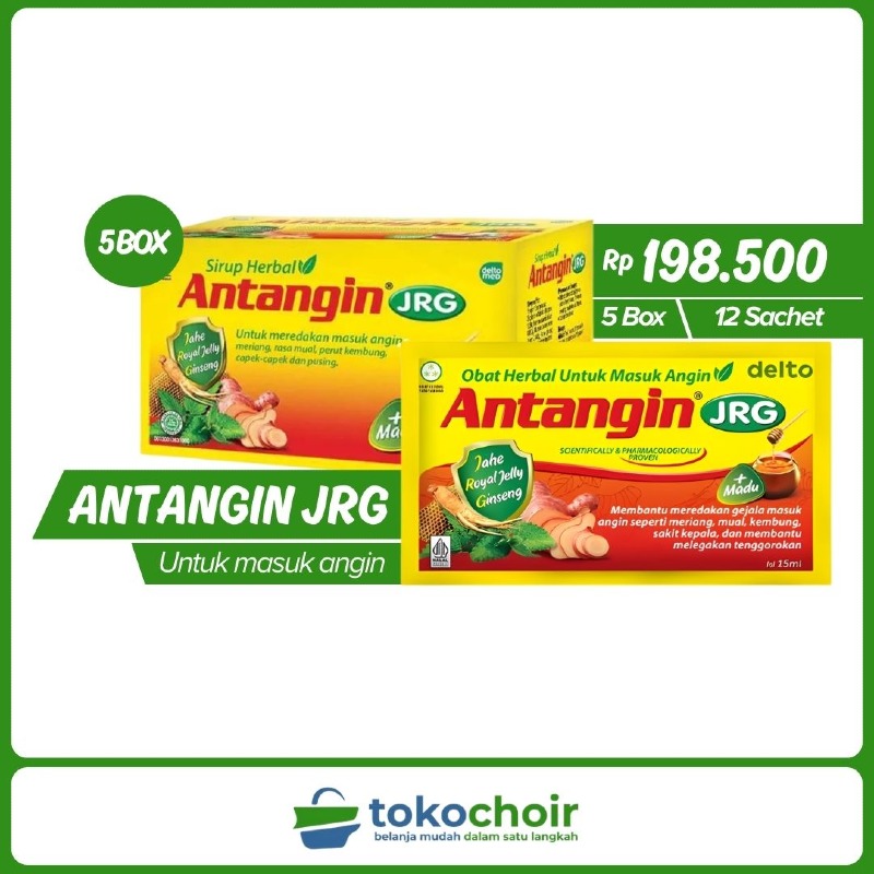 Antangin JRG + Madu (5 Box x 12 Sachet x 15ml)