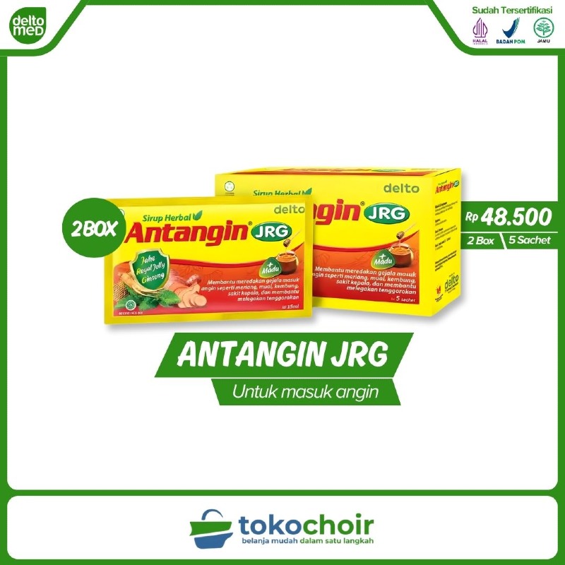 Antangin JRG + Madu (2 Box x 5 Sachet x 15ml)