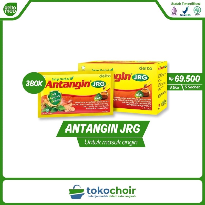 Antangin JRG + Madu (3 Box x 5 Sachet x 15ml)