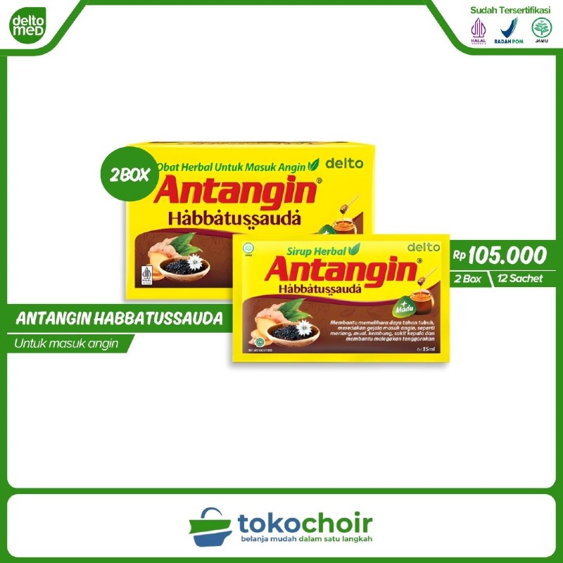 Antangin Habbatussauda (2 Box x 12 Sachet x 15ml)