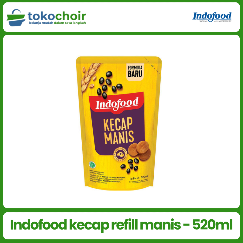 Indofood kecap refill manis - 520ml