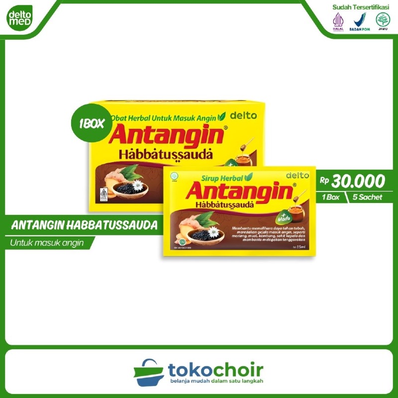 Antangin Habbatussauda (1 Box x 5 Sachet x 15ml)