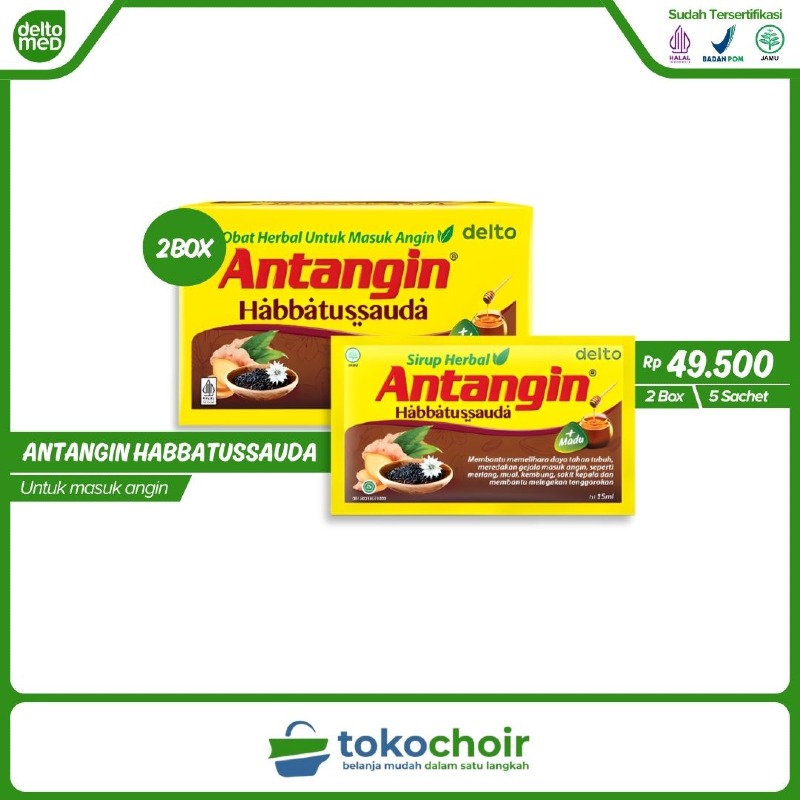Antangin Habbatussauda (2 Box x 5 Sachet x 15ml)