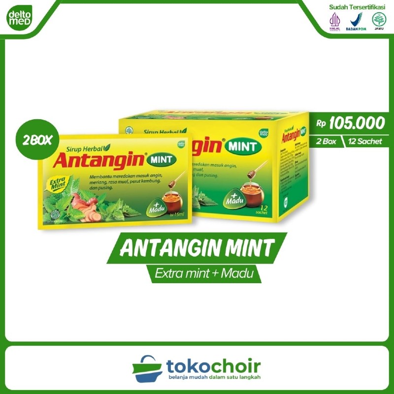 Antangin Mint (2 Box x 12 Sachet x 15ml)