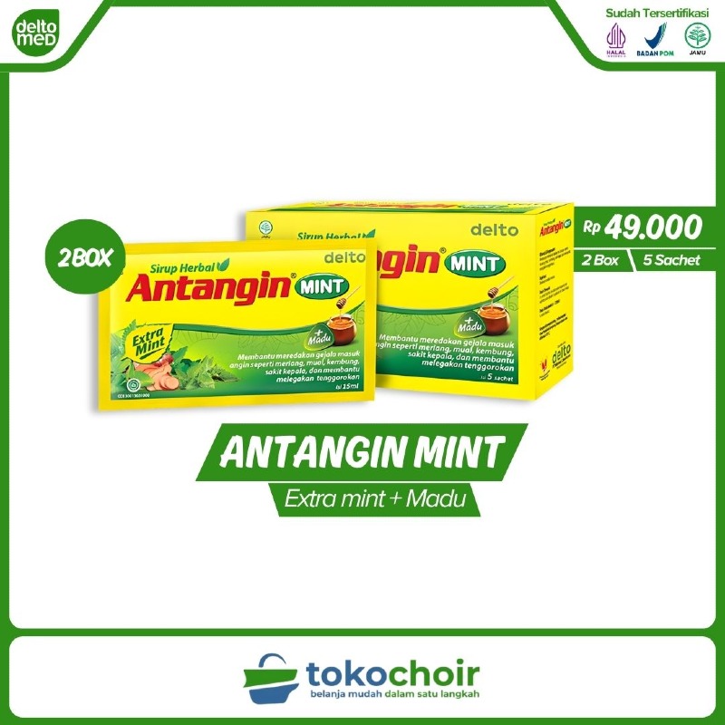 Antangin Mint (2 Box x 5 Sachet x 15ml)