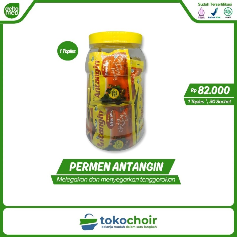 Antangin Permen Herbal Toples 30 Sachet (1 Toples x 30 Sachet x 5 Butir)