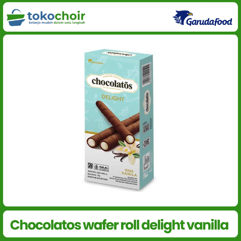 Chocolatos wafer roll delight vanilla 
