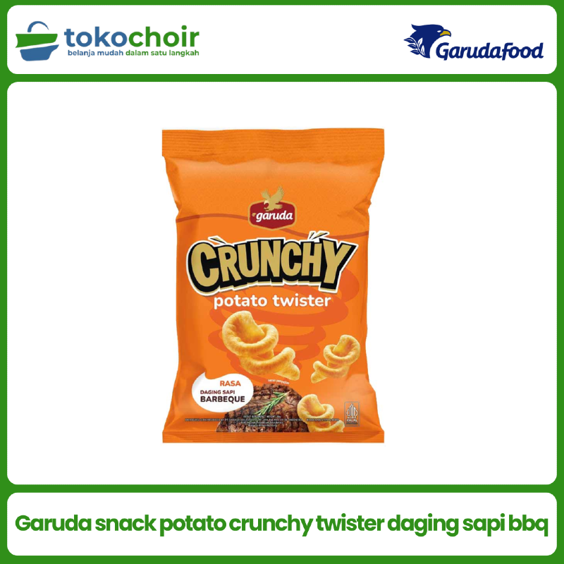 Garuda snack potato crunchy twister daging sapi bbq 