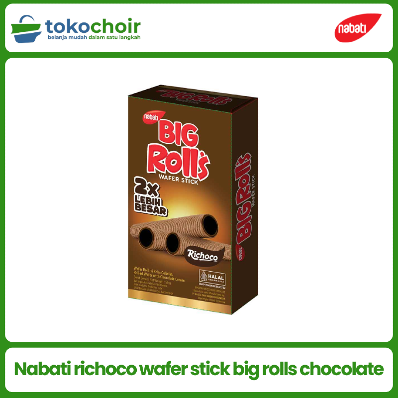 Nabati richoco wafer stick big rolls chocolate 
