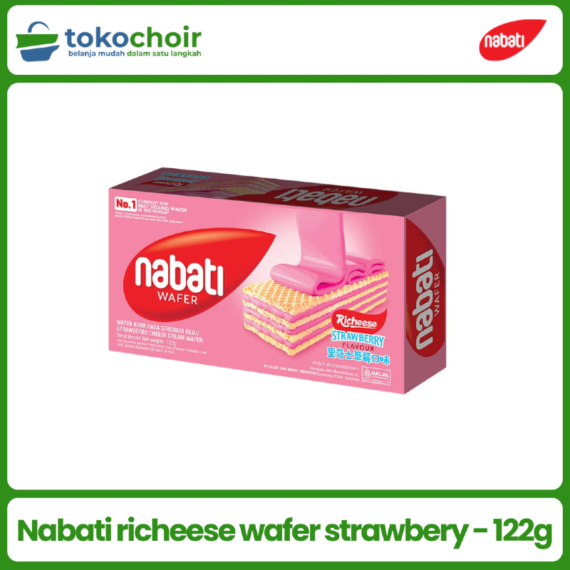 Nabati richeese wafer strawbery - 122g