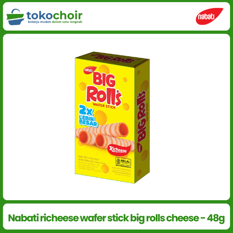 Nabati richeese wafer stick big rolls cheese - 48g
