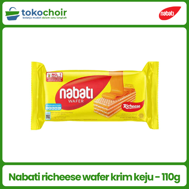 Nabati richeese wafer krim keju - 110g