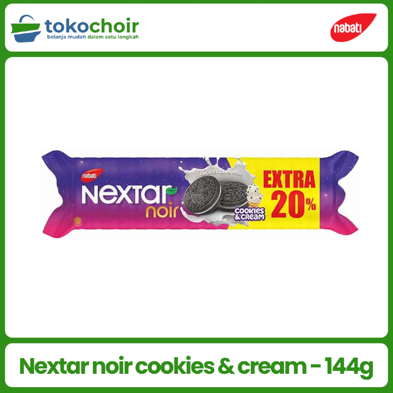 Nextar noir cookies & cream - 144g