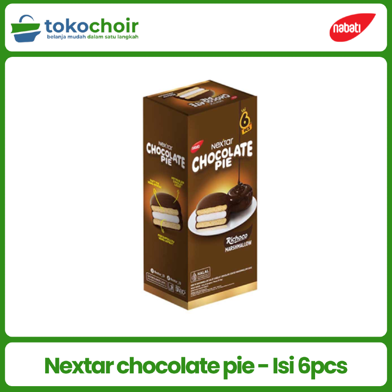 Nextar chocolate pie - Isi 6pcs