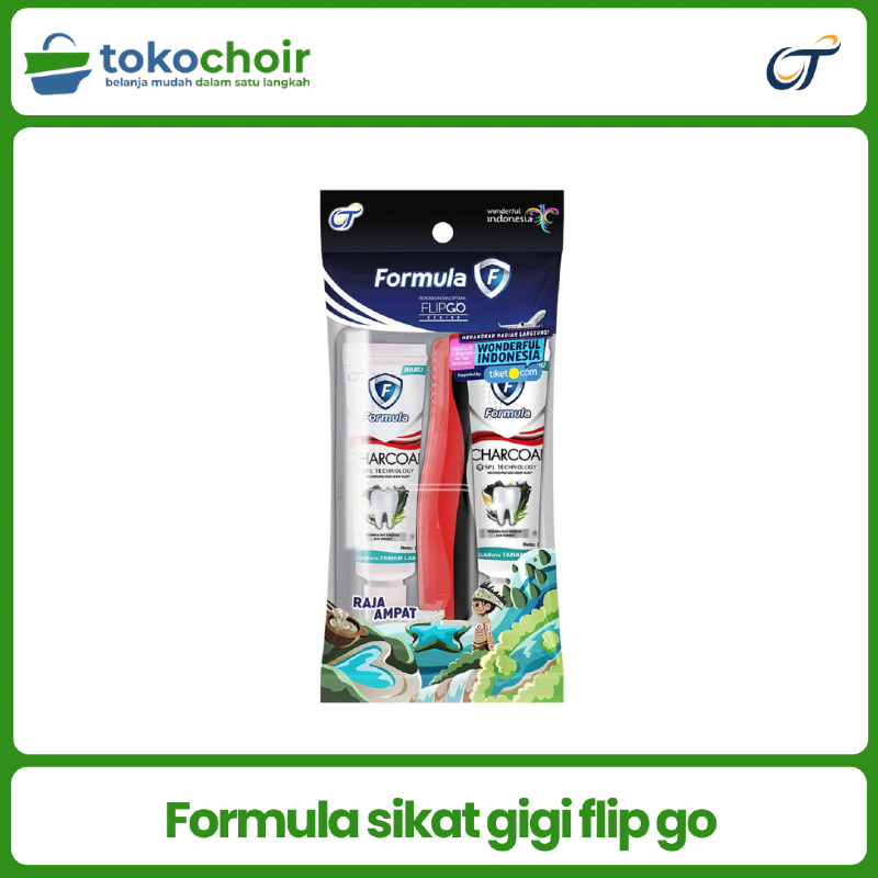 Formula sikat gigi flip go