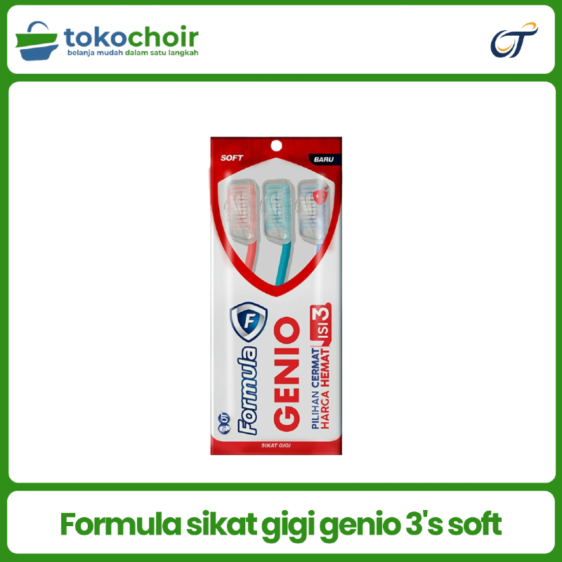 Formula sikat gigi genio 3's soft