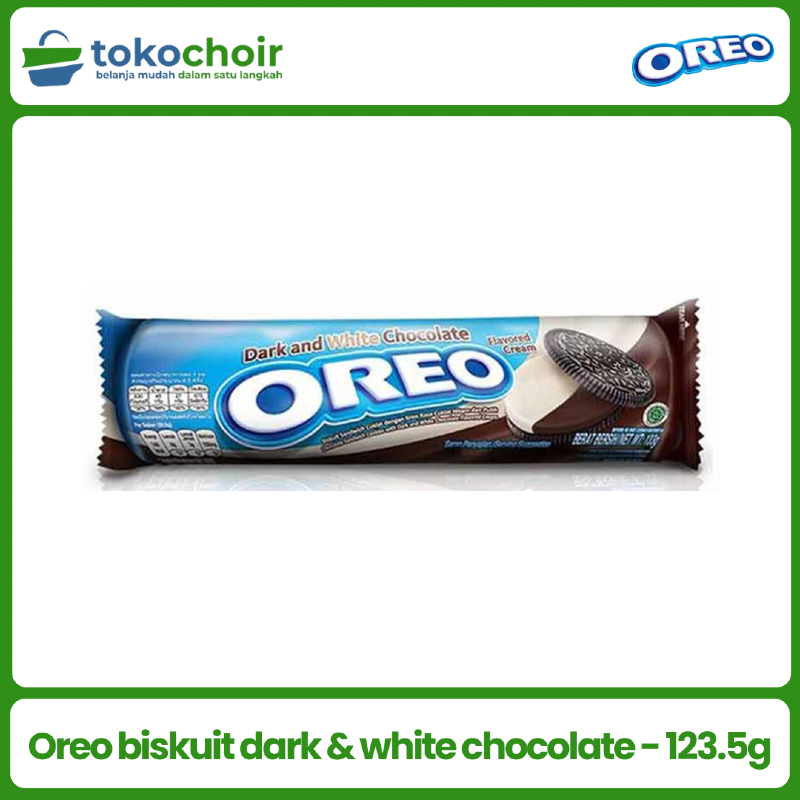 Oreo biskuit dark & white chocolate - 123.5g