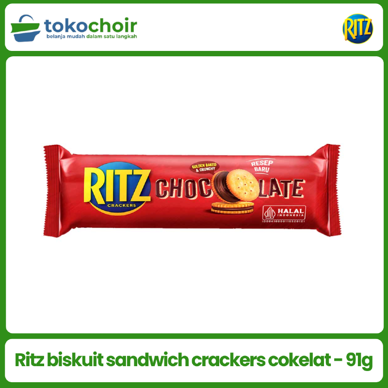 Ritz biskuit sandwich crackers cokelat - 91g
