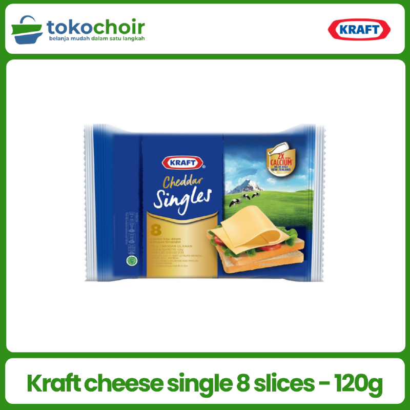 Kraft cheese single 8 slices - 120g