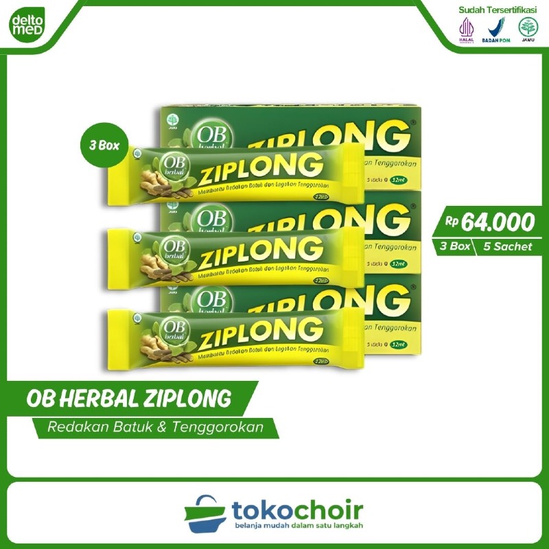 OB Herbal Ziplong (3 Box x 5 Sachet x 12ml)