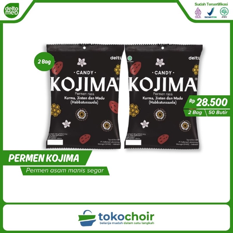 Permen Kojima 2 Bag (2 Bag x 50 Butir x 100gr)