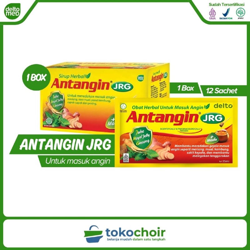 Antangin JRG + Madu (1 Box x 12 Sachet x 15ml)