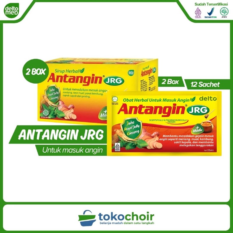 Antangin JRG + Madu (2 Box x 12 Sachet x 15ml)