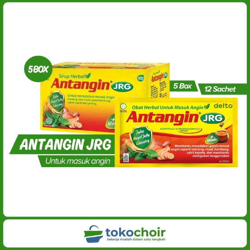 Antangin JRG + Madu (5 Box x 12 Sachet x 15ml)