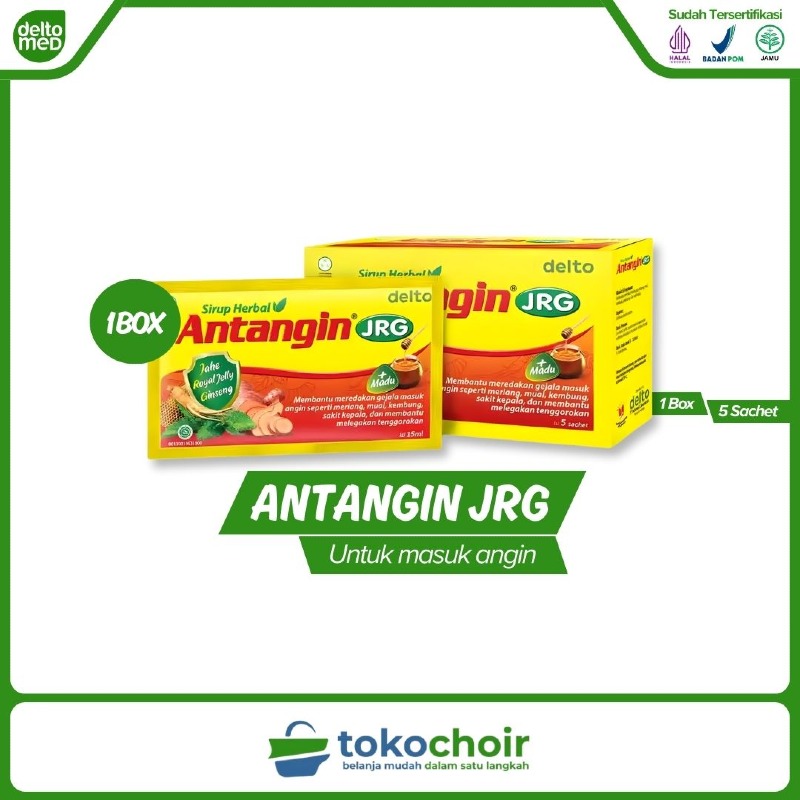 Antangin JRG + Madu (1 Box x 5 Sachet x 15ml)