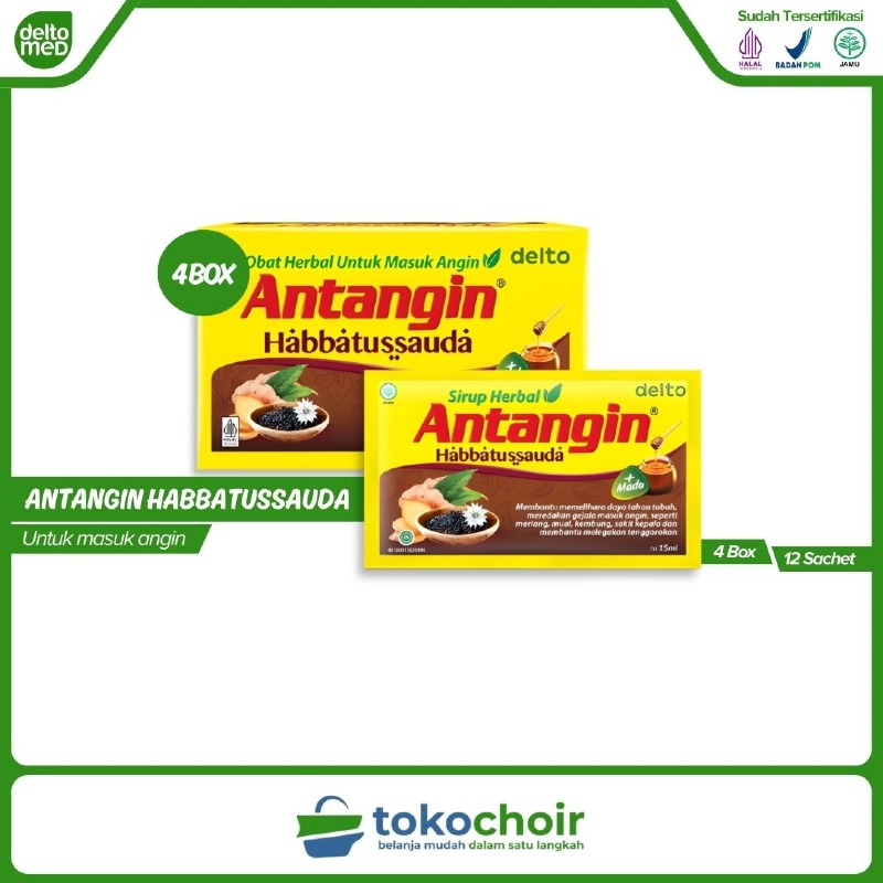 Antangin Habbatussauda (4 Box x 12 Sachet x 15ml)