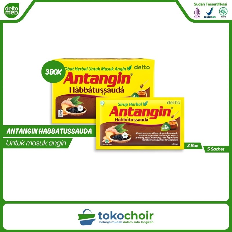 Antangin Habbatussauda (3 Box x 5 Sachet x 15ml)
