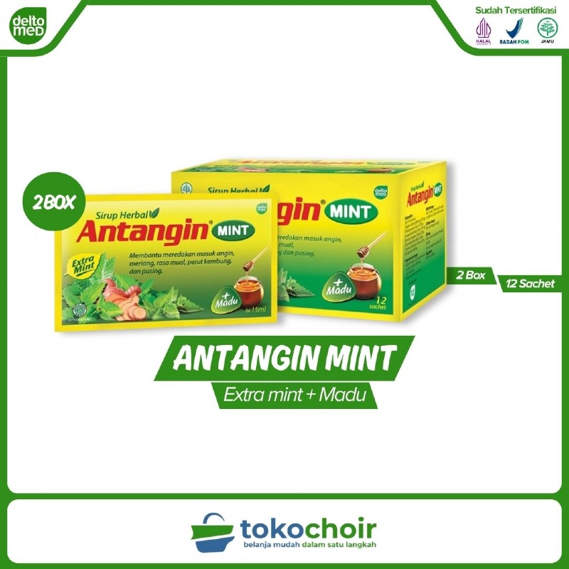 Antangin Mint (2 Box x 12 Sachet x 15ml)