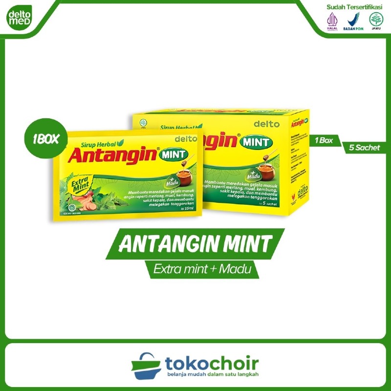 Antangin Mint (1 Box x 5 Sachet x 15ml)