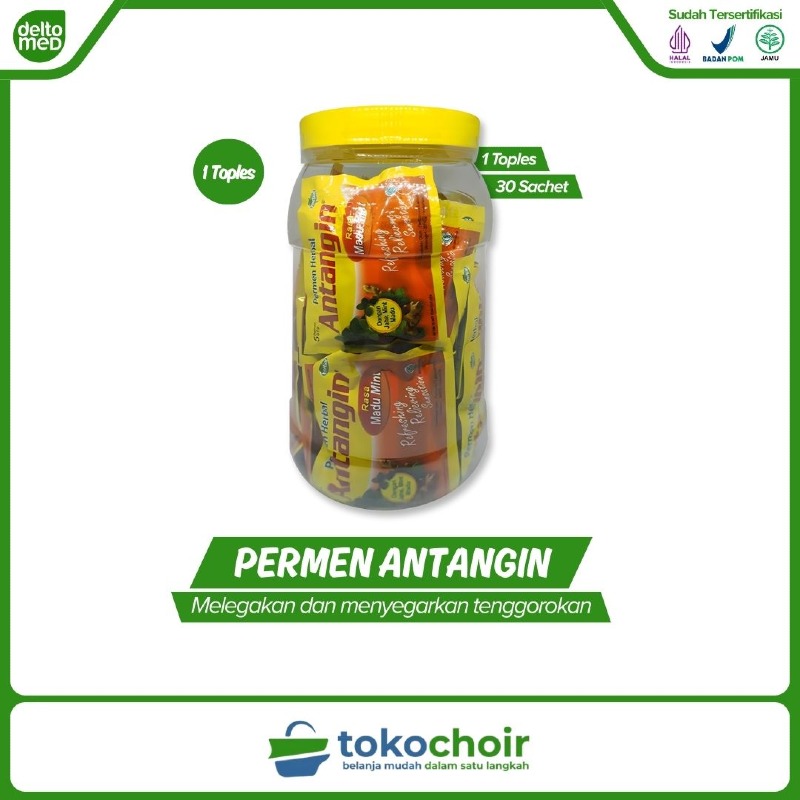 Antangin Permen Herbal Toples 30 Sachet (1 Toples x 30 Sachet x 5 Butir)
