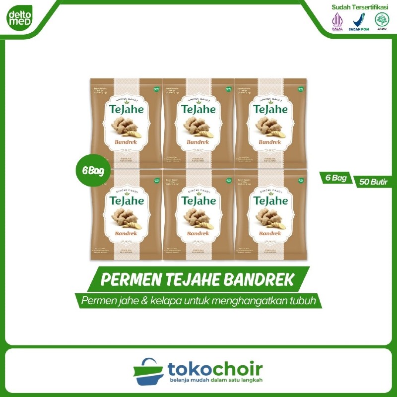 Permen Tejahe Rasa Bandrek (6 Bag x 50 Butir x 100gr)
