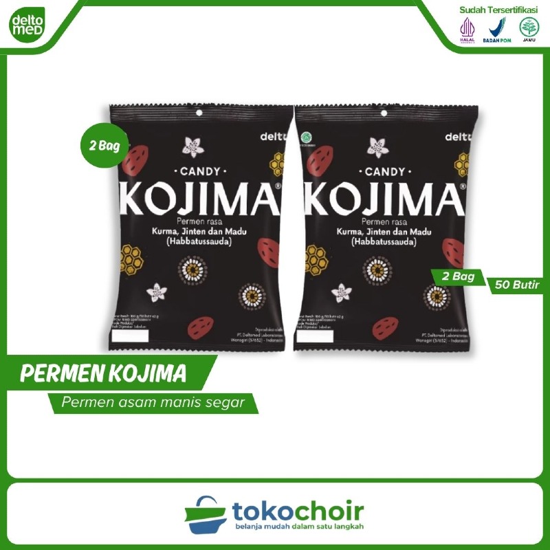 Permen Kojima 2 Bag (2 Bag x 50 Butir x 100gr)